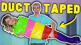 100 LAYERS OF DUCT TAPE CHALLENGE [upl. by Irita799]