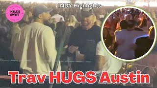 The MOMENT Travis Kelce HUGS Taylor Swifts Brother Austin at Eras Concert Indy N2 [upl. by Baron791]