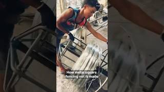 From Wire to Fence The Making of Metal Square Fencing Net 🧱⚙️ MetalMesh FactoryTour Engineering [upl. by Amandy]