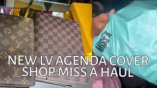 New LV Agenda Cover amp Shop Miss A Haul  Vday Gift To Myself [upl. by Jaala813]