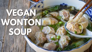 Most cozy and delicious vegan wonton soup [upl. by Peter]