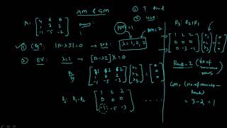 ALGEBRAIC amp GEOMETRIC multiplicity AM amp GM Eigen values and eigen vectors Dr Maths [upl. by Avie]