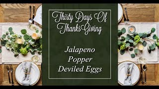 Jalapeno Popper Deviled Eggs  30 Days of Thanksgiving [upl. by Limann314]