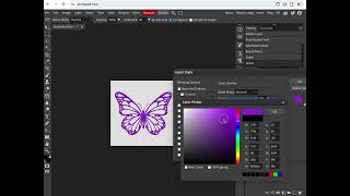 Removing White Background and Changing Color of Clipart using Photopea [upl. by Tartan227]