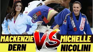 MACKENZIE DERN vs MICHELLE NICOLINI  UFC vs ONE FC Greatest Female BJJ Match ever [upl. by Snell]