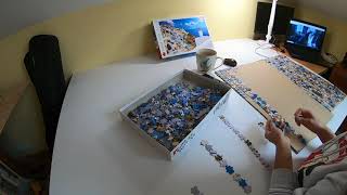 Time Lapse Puzzle Trefl Grecja Greece Santorini 1500 [upl. by Airrotal]