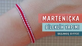 Marteniçka Bileklik Yapımı  Martenitsa Bileklik Yapımı  DIY  94 [upl. by Valora]