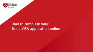 How to Apply for a Tier 4 UK Visa  Middlesex University [upl. by Chryste]