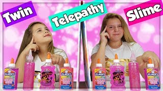 TWIN TELEPATHY FLOAM SLIME CHALLENGE français [upl. by Halland]