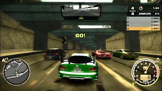 Need for Speed Most Wanted race with final team by Dodge viper SRT 10 [upl. by Aihsoem]