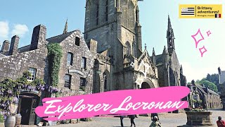 MOST BEAUTIFUL VILLAGE OF BRITTANY FRANCE Amazing Stone Buildings  Locronan [upl. by Eyanaj]