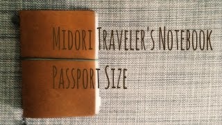 Updated Whats in my Midori Travelers Notebook Passport Size HD [upl. by Gerhard898]