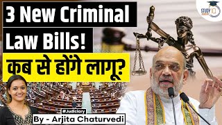 3 New Criminal Law Bills  When Will They Be Enforced  Latest Legal Updates [upl. by Ram]