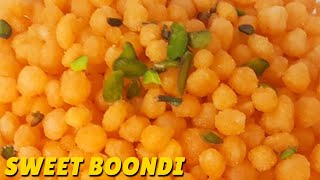 Sweet Boondi Recipe  Bundi Banane Ki Recipe At Home  बूंदी बनाने की विधि [upl. by Lodovico]