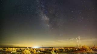 Milky Way over Kramer Junction California 4k test [upl. by Zeni414]