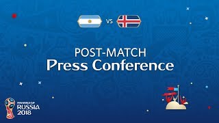 FIFA World Cup™ 2018 Argentina  Iceland Post Match Press Confernence [upl. by Alekim]