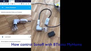 Sonoff controlled by Bticino  Legrand MyHome [upl. by Ahtaga55]