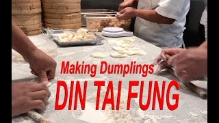 Making Handmade Chinese Dumplings at Din Tai Fung in Arcadia [upl. by Enom]