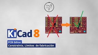 KiCad 8 PCB constraints Límites de diseño de fabricación [upl. by Avilla184]