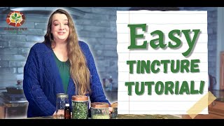 How To Make an Herbal Tincture  The Ratio Method [upl. by Kenti]