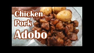 CHICKEN and PORK ADODO  ADOBO RECIPE [upl. by Jasmine]