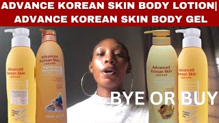 ADVANCE KOREAN SKIN BODY LOTION REVIEW  ADVANCE KOREAN SKIN BODY GEL WASH  GLOWING SKIN [upl. by Kcirddahc454]