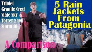 Comparing 5 Patagonia Rain Shells [upl. by Ebonee504]