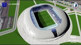 Nuovo Stadio di Pisa Progetto architetto Zavanella Geosport [upl. by Otrebron31]