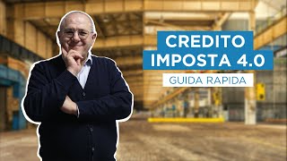 Credito dimposta 40 la guida rapida  RiESCo [upl. by Auohp734]