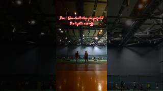 Pov  You dont leave the court until the lights are off 🏸❤️ [upl. by Jarred200]