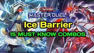 DRAW 4 AND FLOODGATES ICE BARRIER ULTIMATE COMBO GUIDE YuGiOh Master Duel [upl. by Shanks]