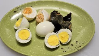 Cracking Egg 🐣  century egg boiled egg and salted egg 🥚asmr satisfying asmrsounds [upl. by Sackville]