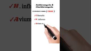 azithromycin and clarithromycin uses  pharmacology mnemonics [upl. by Geibel510]