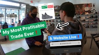 My Most Profitable Trade Ever amp Website Live A Day In The Life Of A SNEAKER RESELLER Part 77 [upl. by Weathers]