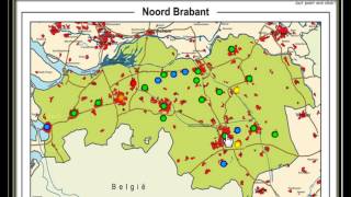 Oefening voor aardrijkskunde topografie van Noord  Brabant topografie van Nederland [upl. by Jobi457]