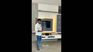 WOWLuxuriousTvUnit trendingDesign Upvc Interior First Time in UPVC TVunitdesign homeinterior [upl. by Randell]