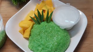 RESEP MANGO STICKY RICE  Lagi Musim Mangga Yuk Bikin [upl. by Gwennie]