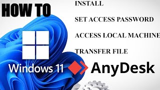 Anydesk on Windows  Remote access  Install file transfer [upl. by Annaillil480]