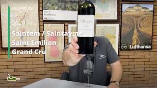 Wine Review Saintme  Saintayme Saint Emilion Grand Cru 2020  great value from Bordeaux [upl. by Adriena703]