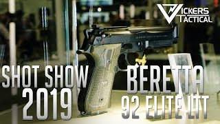 Shot Show 2019  Beretta 92 Elite LTT [upl. by Devinna123]