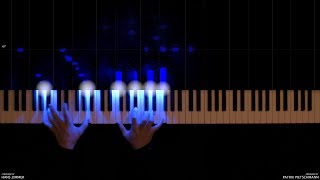 Star Wars  The Force Theme  Piano Synthesia [upl. by Airdnaed]