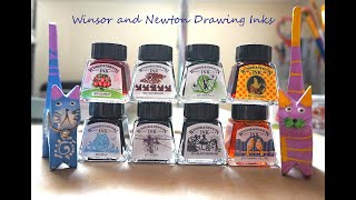 Winsor and Newton Drawing Inks Review [upl. by Lleroj]