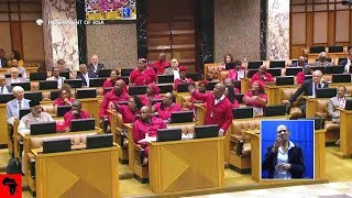 Malema Want To Throw Glass At Deputy Speaker After Sonti Removed From Parliament [upl. by Yellek23]