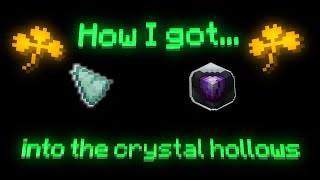 How I got to the Crystal Hollows  Hypixel Skyblock Ironman Moments 1 [upl. by Zellner249]