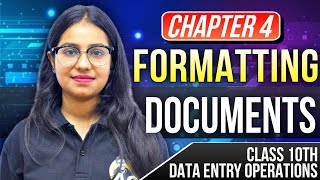 Lesson 4 Data Entry 10th NIOS Formatting Documents English Medium  full lesson with notes [upl. by Chinua800]