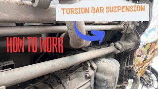 Torsion Bar Suspension  How to Work  What is Torsion bar [upl. by Marget]