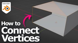 How to connect vertices with edge and with face in Blender [upl. by Athal]