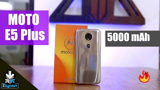 Motorola Moto E5 Plus with 5000 mAh Battery Unboxing First Look [upl. by Riaj751]