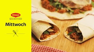 Wraps Bolognese alla Parma Rezept  MAGGI Mittwoch [upl. by Ledif]