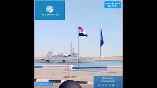 🇮🇱 🇪🇬  Un navire militaire israélien passe le canal de Suez l’Egypte soutient Israël israel [upl. by Sawtelle636]